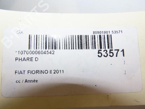 Right headlight FIAT FIORINO MPV (225_) 1.3 JTD Multijet | BP29441823C29 