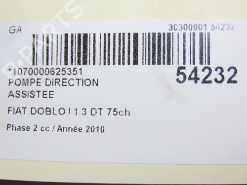 Steering pump FIAT DOBLO Box Body/MPV (223_) 1.3 D Multijet | BP28801578M99 