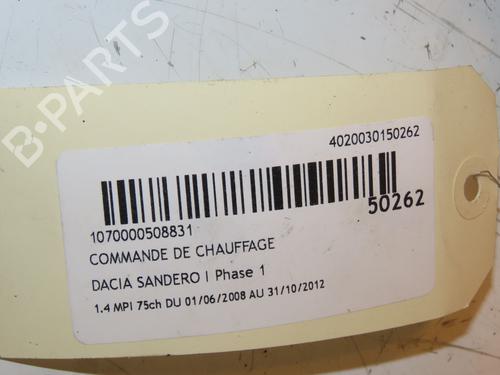 Climate control DACIA SANDERO 1.4 MPI LPG | BP16832923I5
