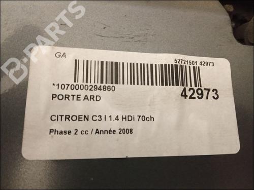 Right rear door CITROËN C3 I (FC_, FN_) 1.4 HDi | BP9615987C5 