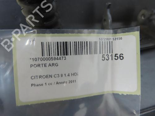 Dør venstre bagtil CITROËN C3 II (SC_) 1.4 HDi 70 (SC8HZC, SC8HR0, SC8HP4) (68 hp) 28831914