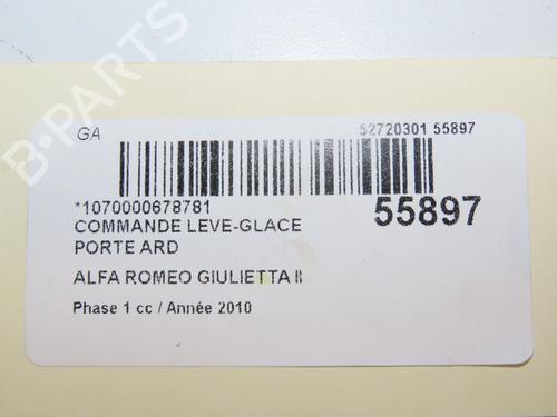 Used Right rear window switch ALFA ROMEO GIULIETTA (940_) 1.6 JTDM (940FXD1A) (105 hp) 31141139