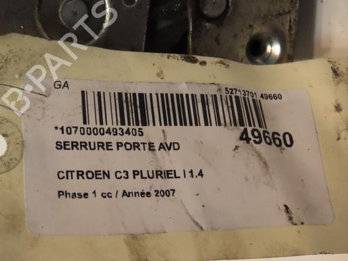 Used Front right lock CITROËN C3 Pluriel (HB_) 1.4 HDi (68 hp) 16825731