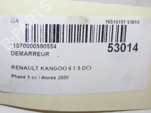 Startmotor RENAULT KANGOO BE BOP (KW0/1_) 1.5 dCi (KW0F) | BP29150938M8 