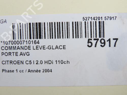 Left front window switch CITROËN C5 I Break (DE_) 2.0 HDi (DERHZB, DERHZE) | BP32457545I27