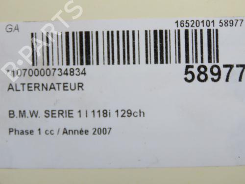 Alternator BMW 1 (E87) 118 d | BP36758092M7  - Image 9