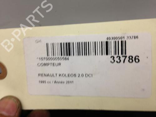 Used Instrument cluster RENAULT KOLEOS I (HY_) 2.0 dCi 4x4 (HY0K) (150 hp) 9594007