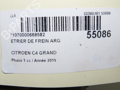 Used Left rear brake caliper CITROËN C4 Picasso II 2.0 BlueHDi 150 (150 hp) 31120401