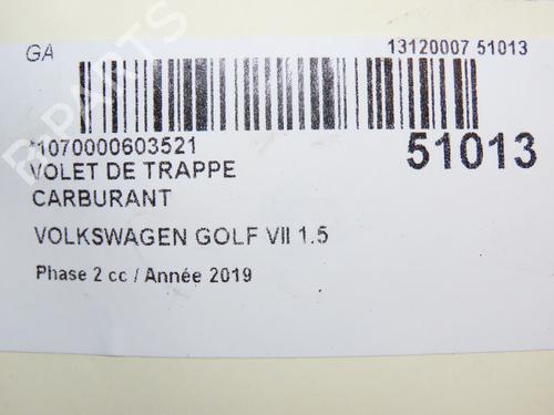 Fuel flap VW GOLF VII (5G1, BQ1, BE1, BE2) 1.5 TSI | BP28828712C131 