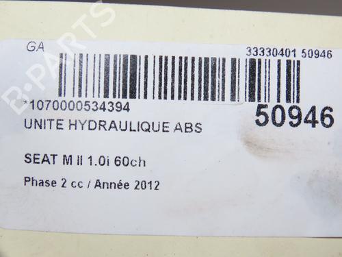Used ABS pump SEAT Mii (KF1, KE1) 1.0 (60 hp) 28967607