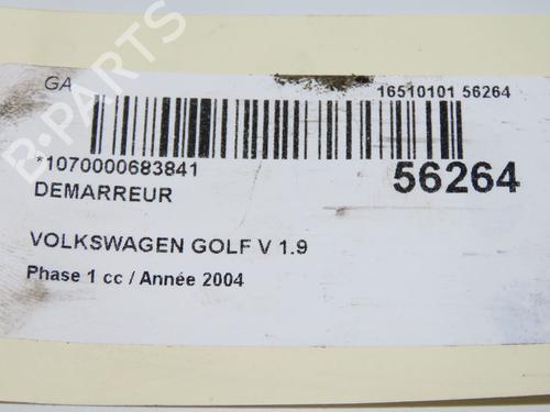 Starter VW GOLF V (1K1) 1.9 TDI | BP32100415M8