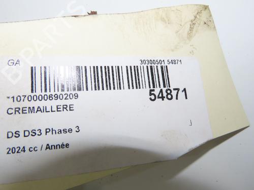 Crémaillère de direction DS DS 3 / DS 3 CROSSBACK (UR_, UC_, UJ_) 1.2 PureTech 130 (URHNSS) (131 hp) 31843295