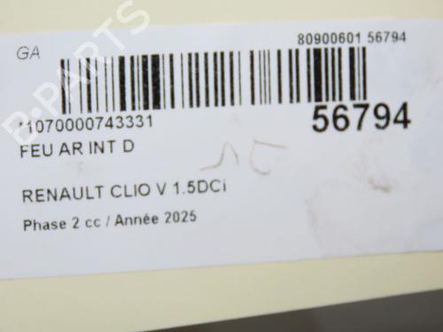 Right tailgate light RENAULT CLIO V (B7_) 1.5 Blue dCi 100 (B7AD) | BP33998928C80  - Image 5