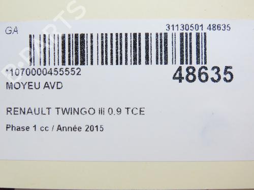 Left front steering knuckle RENAULT TWINGO III (BCM_, BCA_) 0.9 TCe 90 (BCM9, BCM2) | BP28967525M25  - Image 6