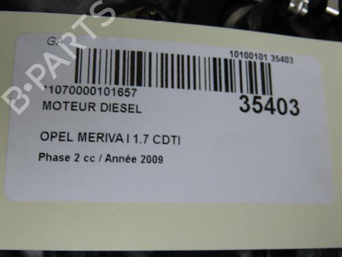 Used Engine OPEL MERIVA A MPV (X03) 1.7 CDTI (E75) (100 hp) 9598925