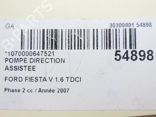 Steering pump FORD FIESTA V (JH_, JD_) 1.6 TDCi | BP29469722M99 