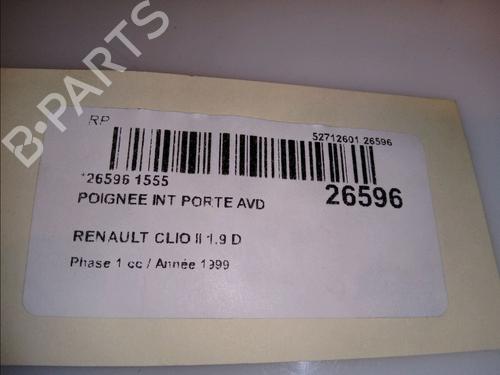 Used Front right interior door handle RENAULT CLIO II (BB_, CB_) [1998-2016]  23175889