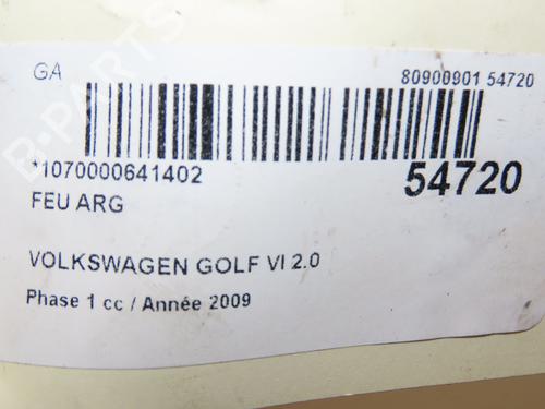 Left taillight VW GOLF VI (5K1) 2.0 TDI | BP28832840C34 