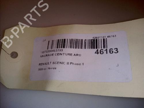 Used Seat buckle RENAULT SCÉNIC III (JZ0/1_) 1.4 16V (JZ0F, JZ1V) (131 hp) 15138284