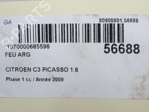 Left taillight CITROËN C3 Picasso (SH_) 1.6 HDi | BP32223437C34 