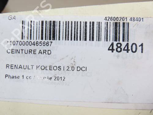 Rear right belt tensioner RENAULT KOLEOS I (HY_) 2.0 dCi (HY0K) | BP28968082C90 