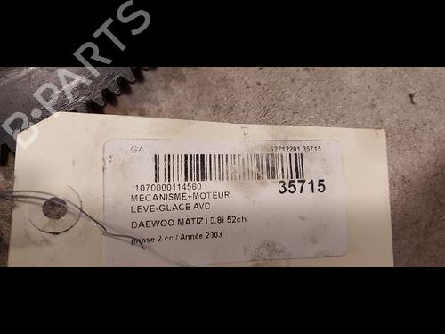 Used Front right window mechanism DAEWOO MATIZ (M100, M150) 0.8 (52 hp) 23175679