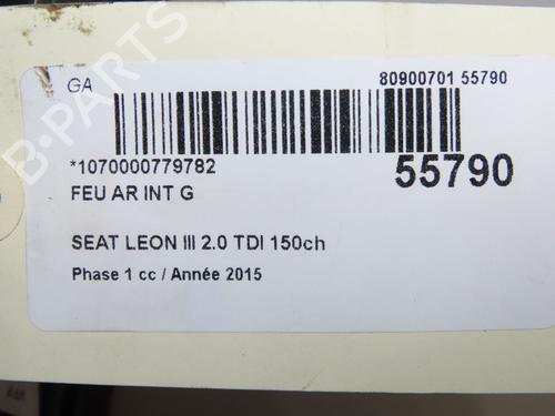 Left tailgate light SEAT LEON (5F1) 2.0 TDI | BP38548168C79 - Image 5