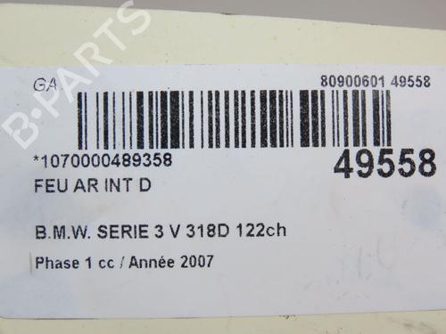 Used Right tailgate light BMW 3 (E90) 318 d (122 hp) 18837285