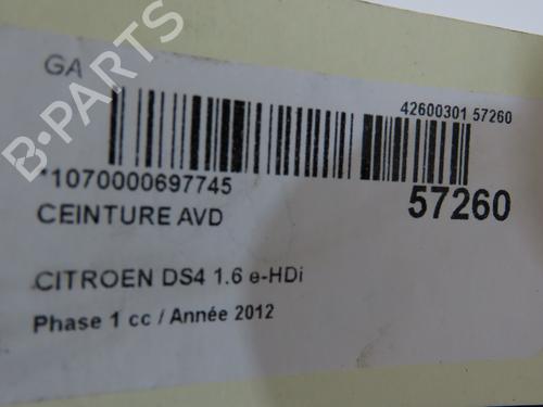 Front right seatbelt CITROËN DS4 (NX_) 2.0 HDi 165 | BP36494667I25 - Image 4
