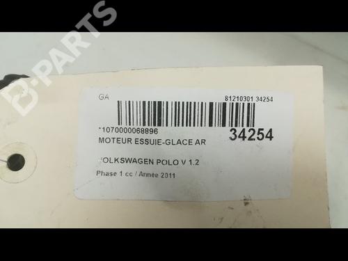 Rear wiper motor VW POLO V (6R1, 6C1) 1.2 TDI | BP9595703M102 
