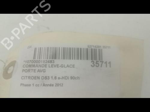 Used Left front window switch CITROËN DS3 (SA_) 1.6 HDi 90 (92 hp) 23176527