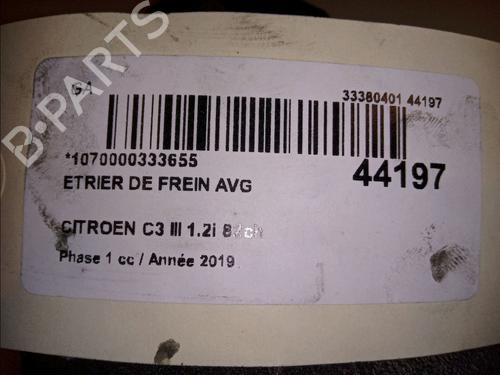Used Left front brake caliper CITROËN C3 III (SX) 1.2 PureTech 82 (83 hp) 14878475