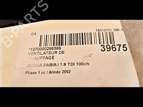 Used Heater blower motor SKODA FABIA I (6Y2) 1.9 TDI (100 hp) 23172515
