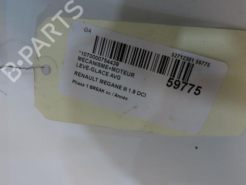 Used Front left window mechanism Front left window mechanism 38297815 38297815