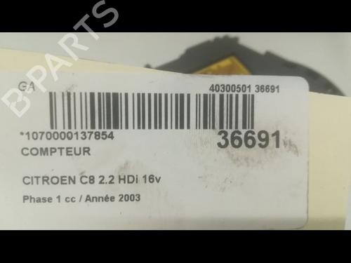 Used Instrument cluster CITROËN C8 (EA_, EB_) 2.2 HDi (128 hp) 9599536