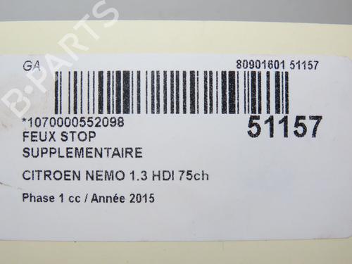 Used Third brake light CITROËN NEMO Box Body/MPV (AA_) 1.3 HDi 75 (75 hp) 19498059