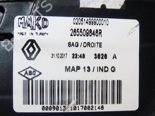 Used Right taillight RENAULT CLIO IV (BH_) 1.5 dCi 90 (90 hp) 28802283