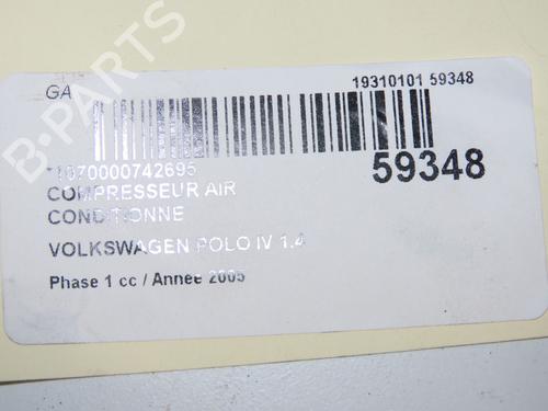 Compressore A/C Compressore A/C VW POLO IV (9N_, 9A_) 1.4 TDI (70 hp) 37062571 37062571