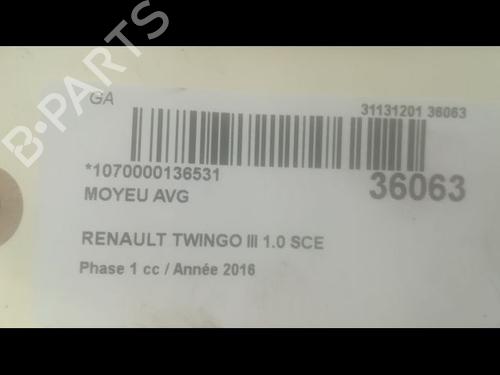 Used Right front steering knuckle RENAULT TWINGO III (BCM_, BCA_) 1.0 SCe 70 (71 hp) 14876028