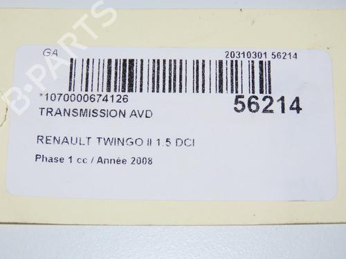 Right front driveshaft RENAULT TWINGO II (CN0_) 1.5 dCi (CN0E) | BP32129619M39 - Image 2