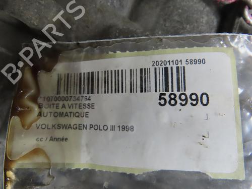 Gearkasse Gearkasse VW POLO III (6N1) 60 1.4 (60 hp) 37529781 37529781