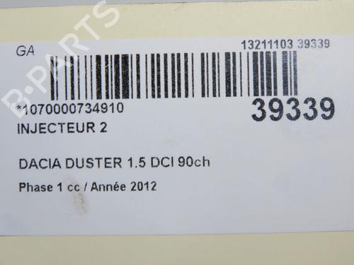 Injector DACIA DUSTER (HS_) 1.5 dCi (HSAJ) | BP33477505M100 - Image 5