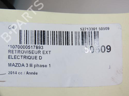 Right mirror MAZDA 3 (BM, BN) 2.0 | BP28831332C27 