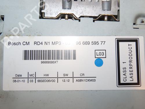 Radio PEUGEOT 5008 (0U_, 0E_) 1.6 HDi | BP17527760E6