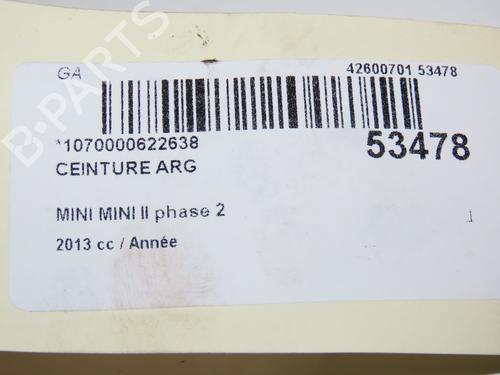 Venstre bak beltestrammer MINI MINI COUNTRYMAN (R60) Cooper D (112 hp) 28830768