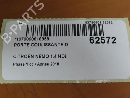 Used Right slide door Right slide door CITROËN NEMO MPV 1.4 HDi (68 hp) 40484871 40484871