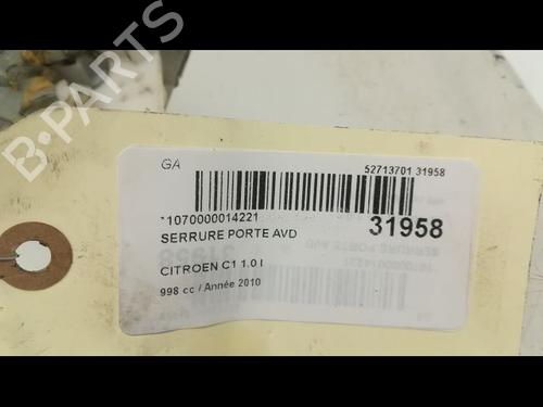 Used Front right lock CITROËN C1 (PM_, PN_) [2005-2014]  23176358