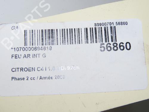 Feu de coffre gauche CITROËN C4 I (LC_) 1.6 HDi (90 hp) 31984664