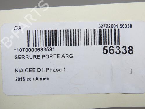 Rear left lock KIA CEE'D (JD) 1.0 T-GDI | BP32457550C100  - Image 5