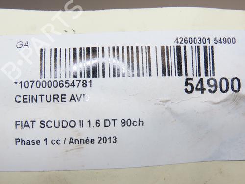 Front right belt tensioner FIAT SCUDO Van (270_, 272_) 1.6 D Multijet | BP28830734C88